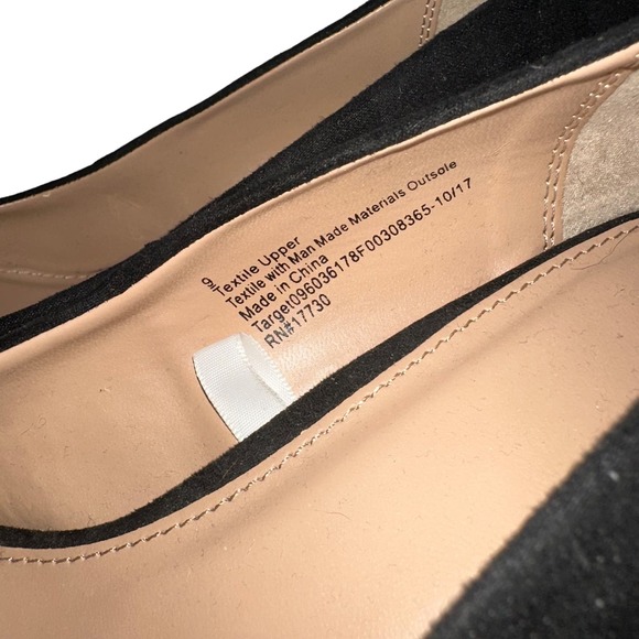 A New Day Black Pointed Toe Heels Size 9 - Picture 7 of 8